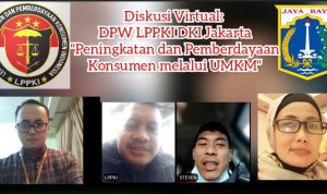 Diskusi Virtual DPW LPPKI DKI Jakarta, Kupas Peningkatan dan Pemberdayaan Konsumen melalui UMKM